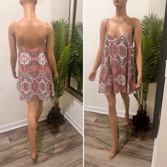 Show Me Your MuMu Colorful Paisley Dress S - Picture 4 of 8